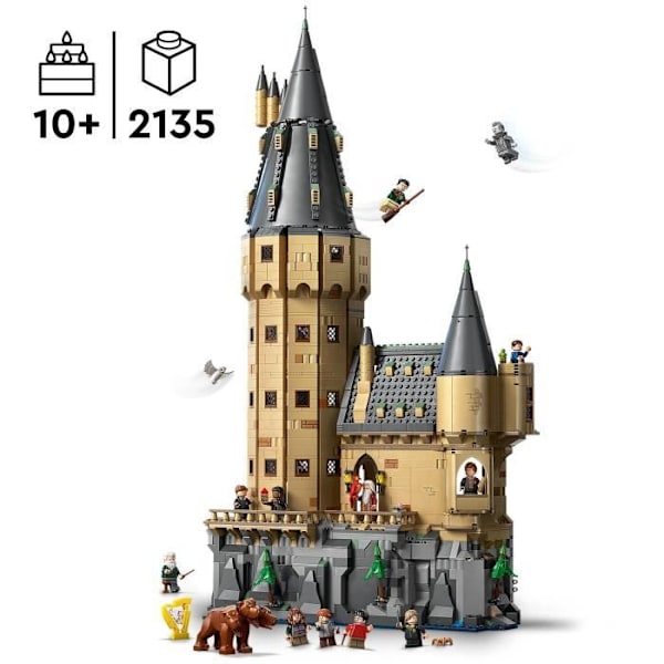 LEGO Harry Potter 76454 Hogwarts Slott: Huvustornet - Spel för Killar 10 År Flerfärgad