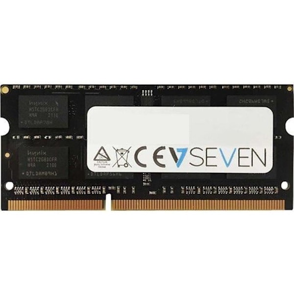 V7 Notebook RAM-modul - 8 GB - DDR3-1600/PC3-12800 DDR3 SDRAM - CL11 - Obuffrad - 204 stift - SoDIMM