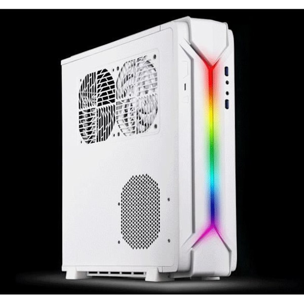 SilverStone SST-RVZ03W-ARGB - Raven Mini-ITX Gaming PC-fodral, ARGB, vit Vit