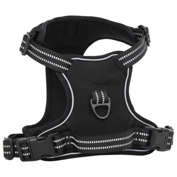 Hundsele - Reflekterande - Justerbar - Svart - Stl XL