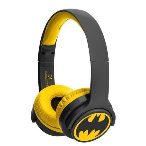 Hörlurar - OTL - Batman-symbol - Bluetooth - 85 dB - Svart och Gul svart gul