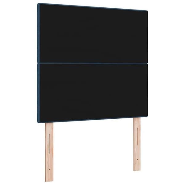 vidaXL Justerbar sänggavel Blå 100 cm tyg 3337814