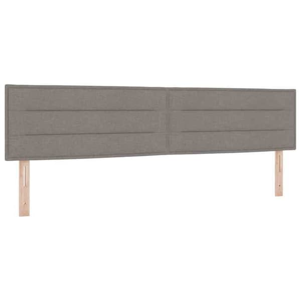 vidaXL Sänggavel Taupe 200 cm tyg 42007038