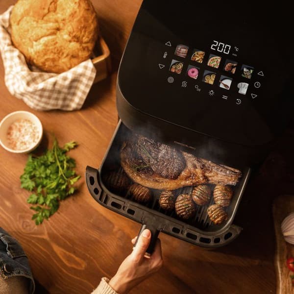 Luftfritös utan olja CECOTEC - Cecofry & Grill Smokin' 8500 - Kapacitet 8,5L - 10 program - Rökfunktion - 2200W