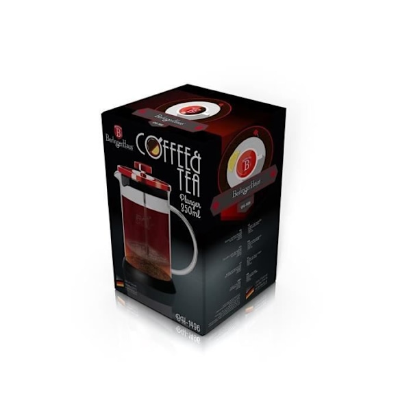 Infuser kaffe te örter kaffekanna 800ml BERLINGER HAUS BH-1498 BURGUNDY LINE