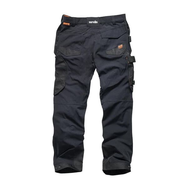 Arbetsbyxor - Scruffs - Pro Flex Plus - Svart - Storlek 38 S - 92% polyester, 8% elastan Svart