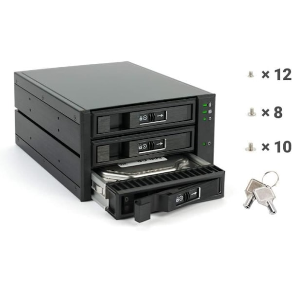Bakplan HDD/SSD - Fantec - BP-T2131 - SAS I II - SATA I II III - 3x 3,5/2,5 tum
