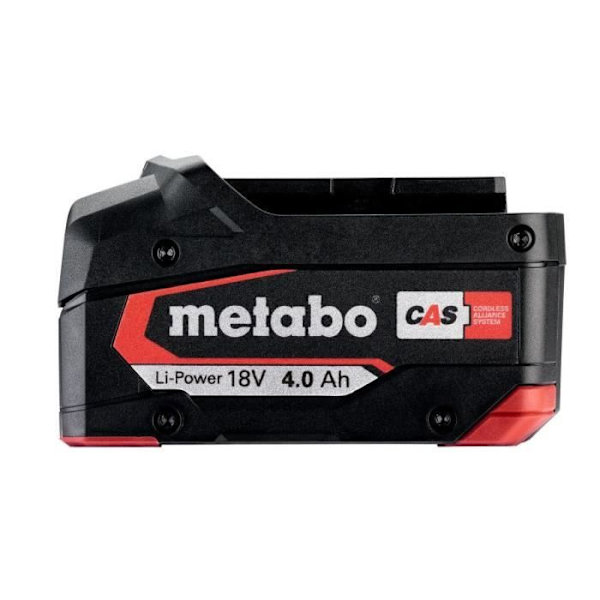 Batteripaket + SC 30 Laddare - METABO - 18V - Li-Power - 4,0 AH - Svart Svart