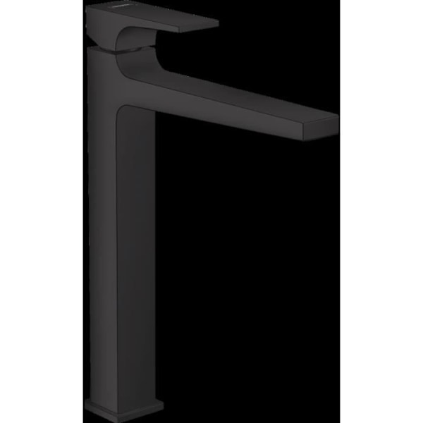 HANSGROHE Metropol tvättställsblandare med handtag, mattsvart Push-Open avfall - 32512670 Matte svart