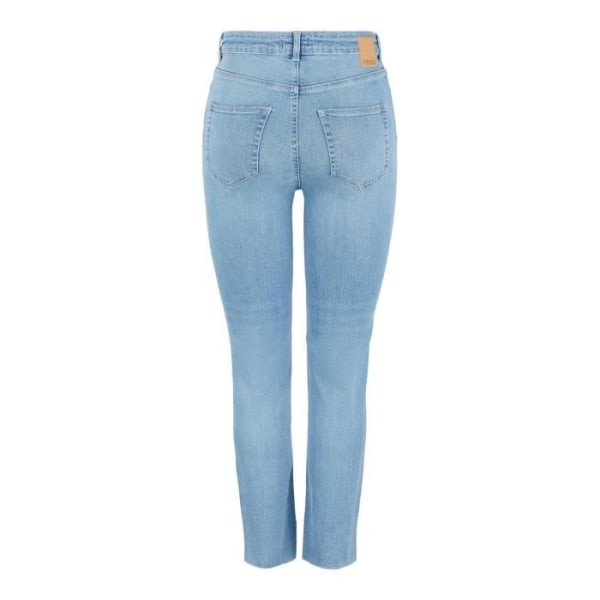 Pieces Delly raka jeans för kvinnor - Blå - S - Andas - Inomhus ljusblå denim M