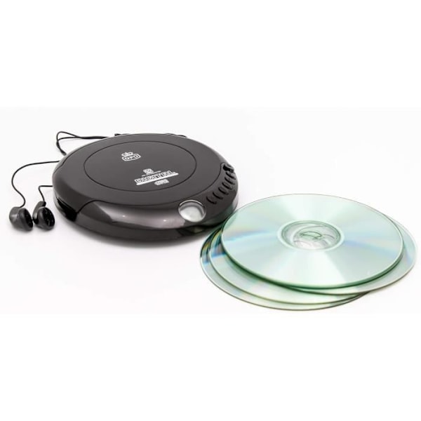 CD-spelare - GPO - CD-spelare - 20 programmerbara spår - Stötsäker - Svart Svart