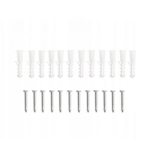 Stödvägg - Toolflex 9176 - Aluminium - Kompatibel skena Toolflex - 2 delar