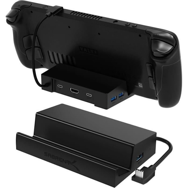 6-i-1 Dockningsstation - SABRENT - DS-SD6P - HDMI 4K - 3 USB-A-portar - Snabb Laddning 95W