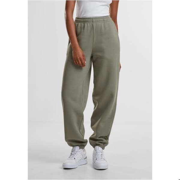 Dam Jogging Urban Classics Fluffy blek olivgrön S