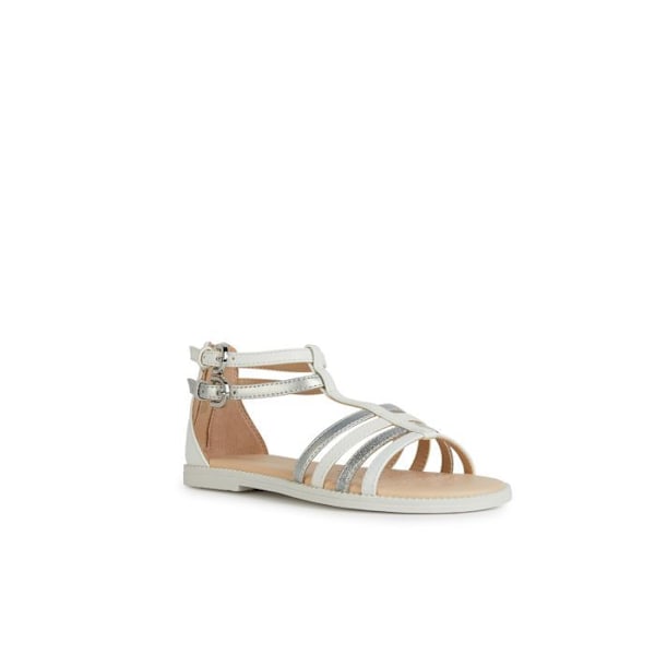 Sandaler - Geox - Karly - Vit/Silver - Spänne - Platt häl vit/lt silver 32