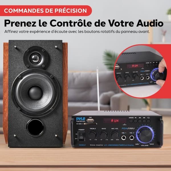 Pyle hifi-förstärkare - PDA29BUEU
