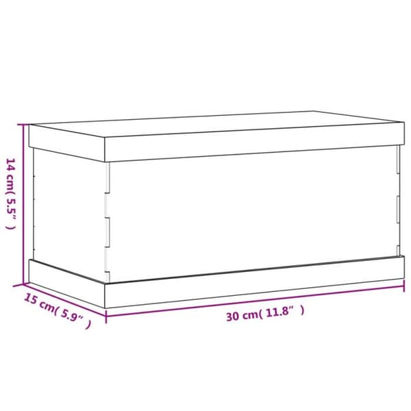 Transparent display box 30x15x14 cm akryl