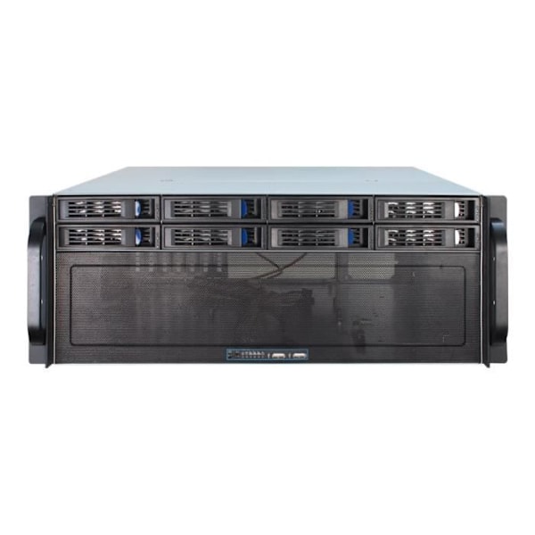 Inter-Tech IPC 4U-4408 Rackmonterbart 4U ATX-fodral - Extended SSI EEB No Power Supply (ATX) USB Svart, Silver