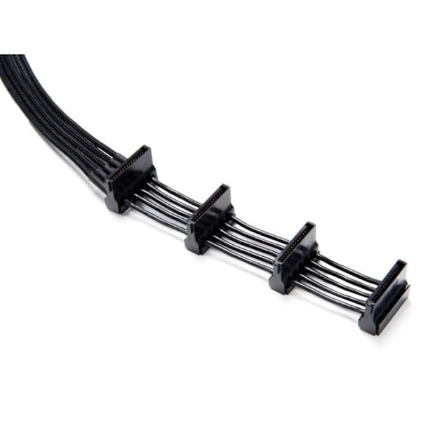 var tyst SATA-strömkabel CS-6740 - Svart - Längd 72 cm - 4xSATA-kontakter