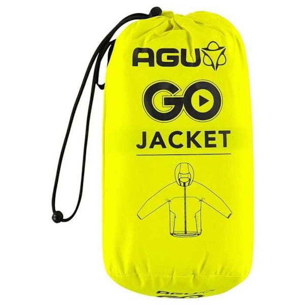 Vattentät jacka - AGU - GO Essential - Poray 5000 - Andningsbar - 100% återvunnen gul XL