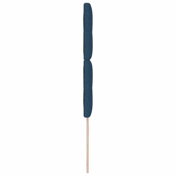 vidaXL Justerbar sänggavel Blå 100 cm tyg 3337814