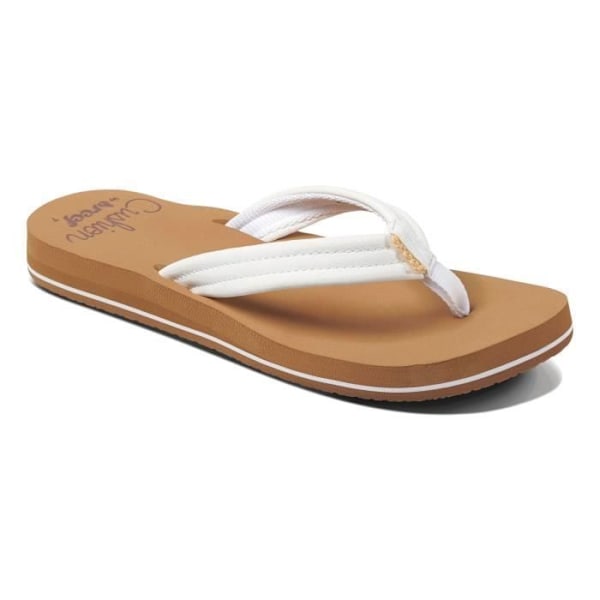 Tongs - Reef - Cushion Breeze - Femme - Syntetisk läderrem - Mjuk EVA-sula Vit - brun 38 1/2