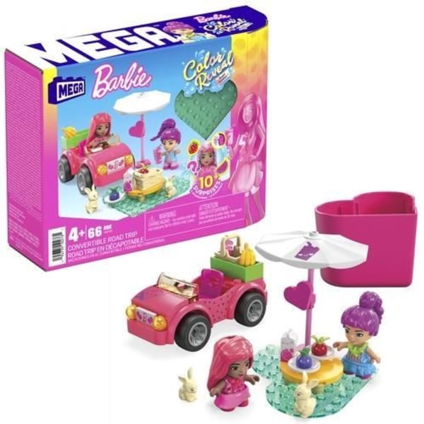 MEGA WONDER BUILDERS- BRB COLOR REVEAL ROAD TR, HKF90 Flerfärgad