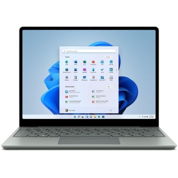 Bärbar PC - MICROSOFT - Surface Laptop Go 2 - 12,4" - Core i5 - 8 GB RAM - 128 GB lagring - Windows 11 - AZERTY - Sage Green