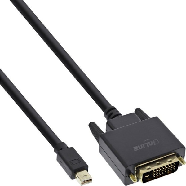 Inline audio - videoadapter - 17222 - DisplayPort-Adapter - Mini DisplayPort (M) till DVI-D (M) - 2.0m - Schwarz ()