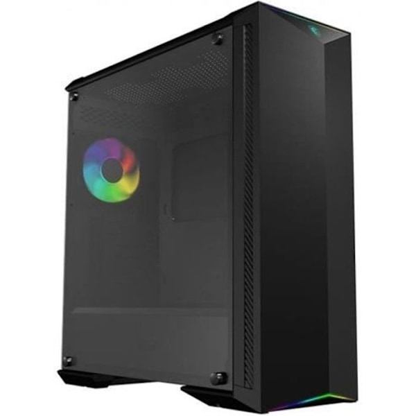 MSI PC CASE Gungnir 100 - ARGB - Svart - Härdat glas - E-ATX-format (306-7G09M21-W57) Svart