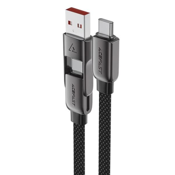 USB-C-kabel - ACEFAST - C13-04 - 1,2 m - 3 A - 480 Mbit/s Svart