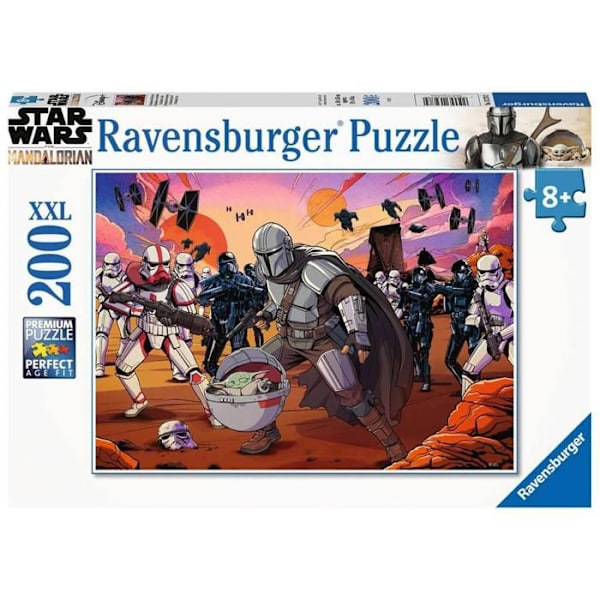 Pussel 200 bitar XXL: Star Wars The Mandalorian: Konfrontationen Gul