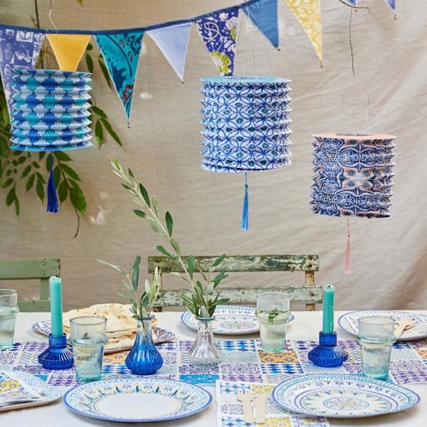 Engångs servett - pappersservett Talking tables - SOUK-NAPKIN-BLUE