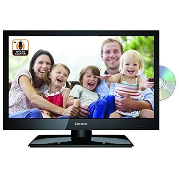 Lenco DVL-1962 HD LED-TV - 18,5 tum - DVB T2 - DVD - Autoadapter - Svart