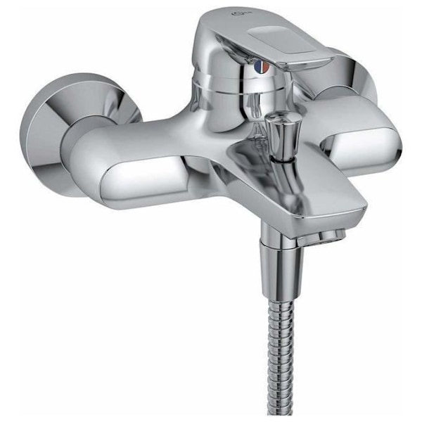 Bad-duschblandare - Ideal Standard - Ceramix Blå - Krom - 2 uttag - Extern installation Krom