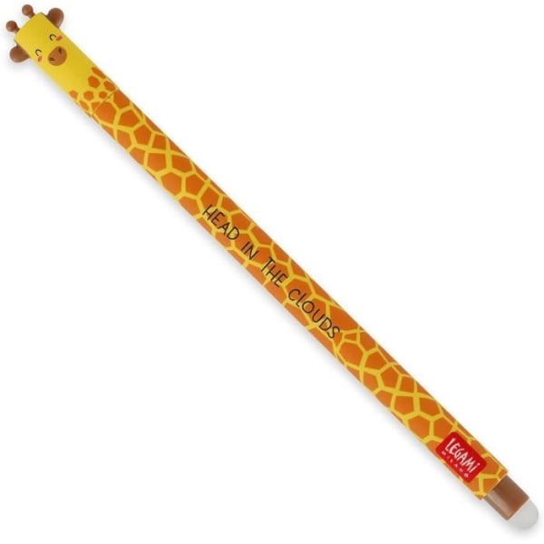 Raderbar gel bläckpenna - Legami - Giraffe body - 0,7 mm - Svart bläck - Raderbar Svart