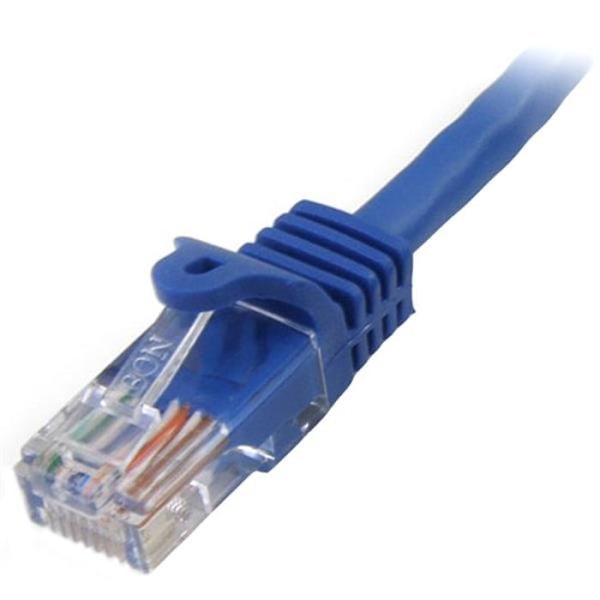 STARTECH Cat5e UTP nätverkskabel utan krok - 10 m Blå - Anti-snag RJ45 Ethernet-kabel - Patchkabel