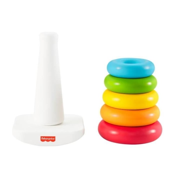 Fisher-Price - Regnbågspyramid - Leksak för tidig inlärning - Från 6 månader GRF09 Flerfärgad