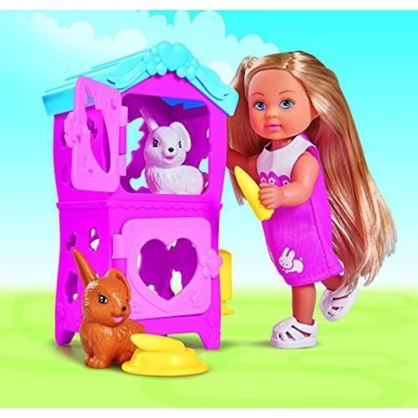 Leksak - SIMBA - Dockset - Evi Love - Kaninhus - Rosa - Från 3 år