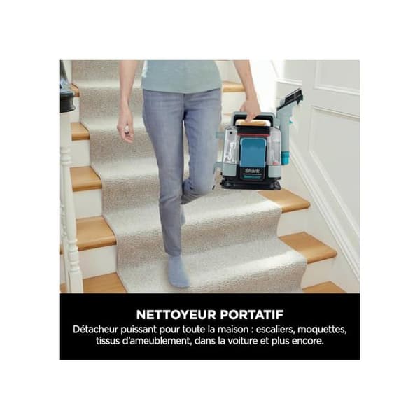 Fläckrensare - Shark - PX200EUCP - 5 Tillbehör - Formler CarpetXpert & StainStriker - Grå