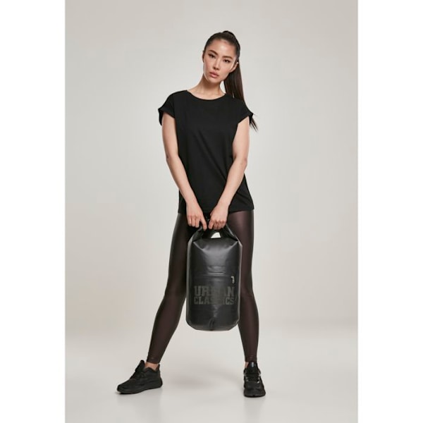 T-shirt dam - Urban Classic - Utvidet modell - 100% økologisk bomull - Korte ermer - Farge svart svart S