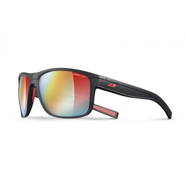 Solsken - JULBO - RENEGADE - Svart / Röd Zebra Light - UV-skydd 3 - Sportig Noir / Röd Zebra Ljus