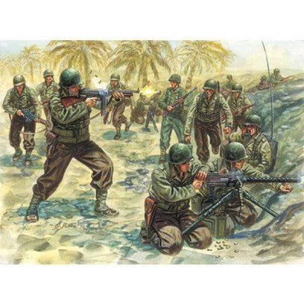 US Infantry Figures Andra världskriget - ITALERI - 48 soldater