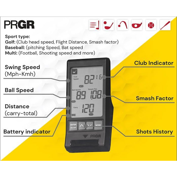 Puttmatta - inflygningsnät - Prgr träningsutrustning - HS-130A - Portable Golf Pitch Monitor