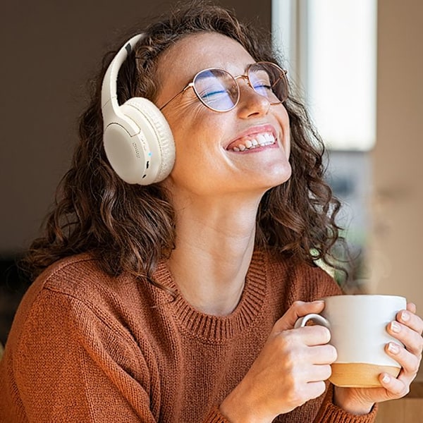 WEKOME M11 Enjoyer Series - Trådlösa Bluetooth V5.3 ANC suprahörlurar (Vit)