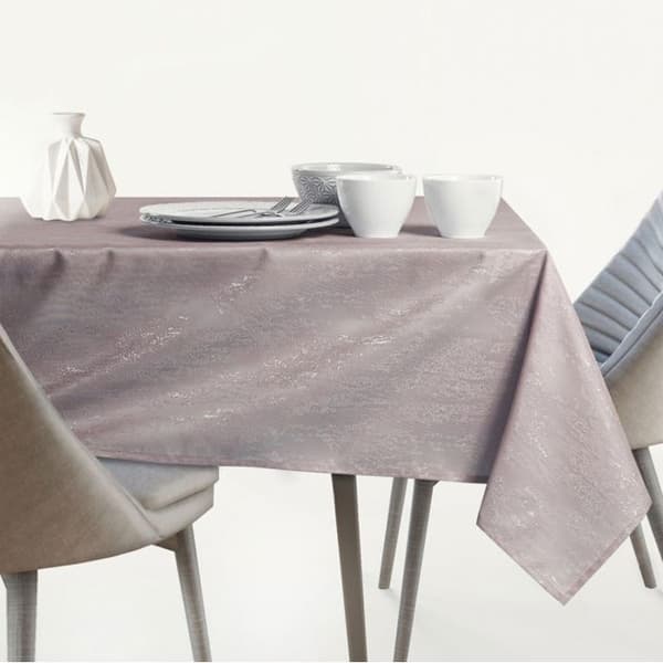 Bordduk - Vesta - Rektangulär 140x180 cm - Fläckavvisande - 100% polyester rosé puder