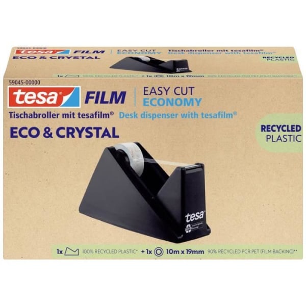 tesa ECO & CRYSTAL 59045-00000-00 Bordsdispenser svart 1 st(s)