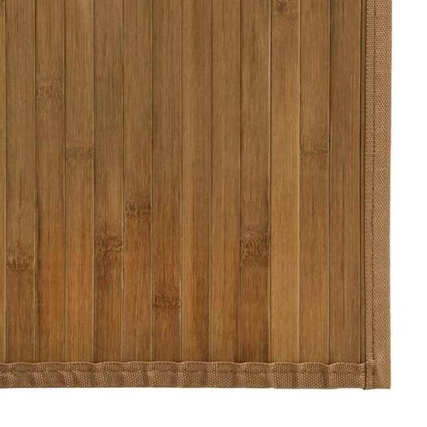vidaXL Rektangulär matta brun 80x100 cm bambu 376902 brun