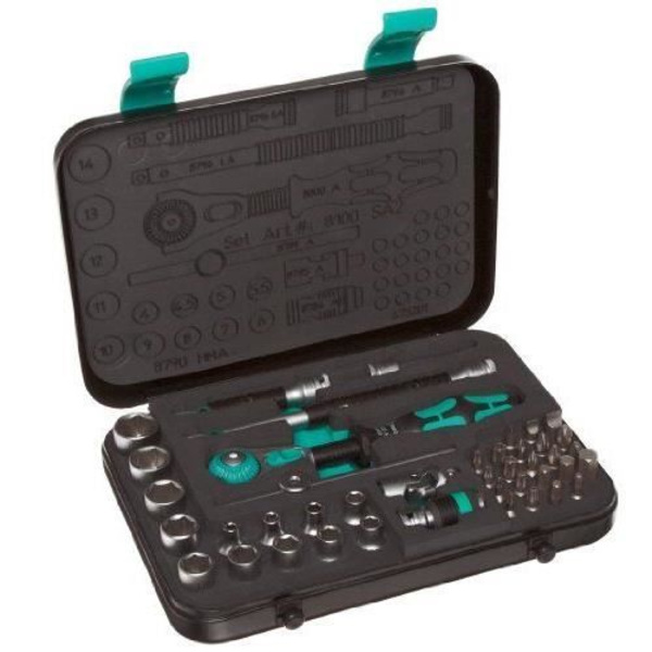 Wera Zyklop / 05003533001 Spärrnyckelsats 1/4" 8100 SA 2 42 stycken (tysk import)