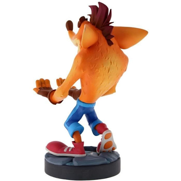 Crash Bandicoot Quantum Figurine - Support & Laddare för Controller och Smartphone - Utsökt spel Svart